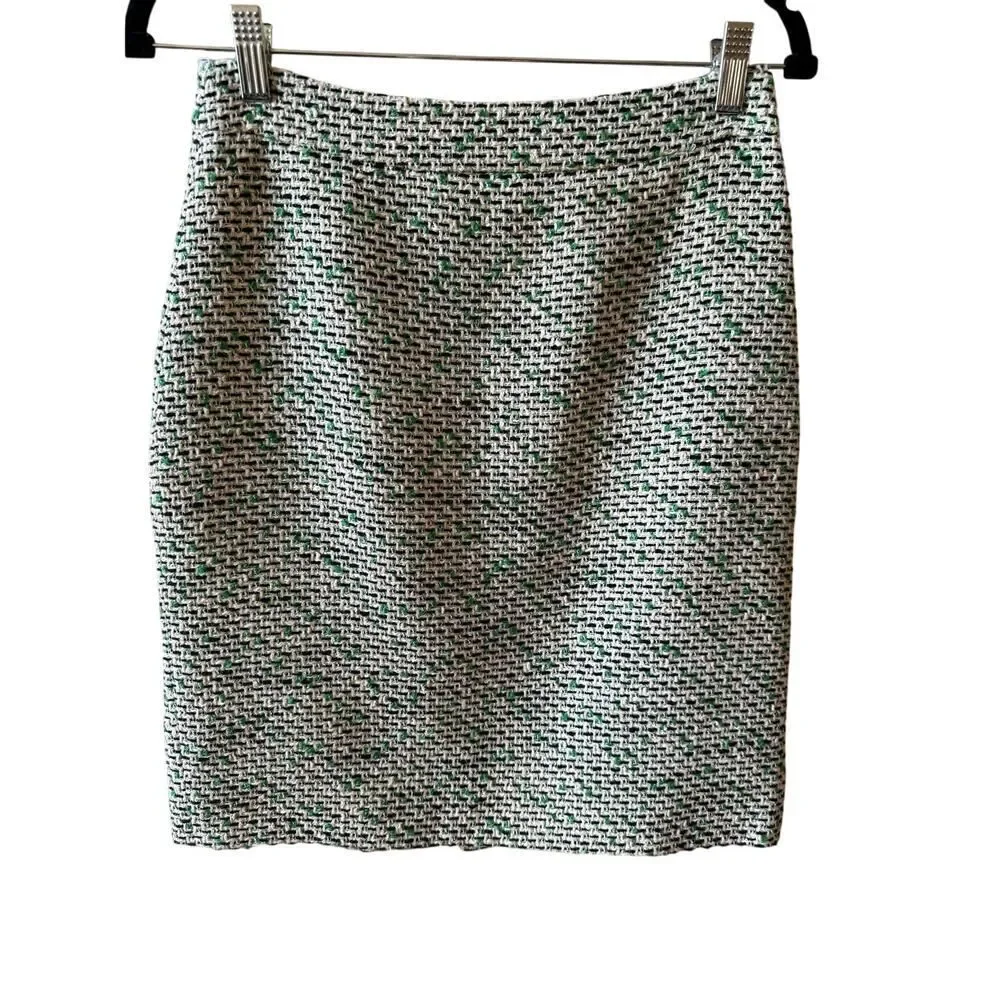 Kate Spade Women's Size 2 Green Black Tween Skirt EUC Lined